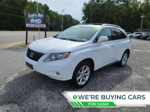2012 Lexus RX 350 for sale at Let's Go Auto in Florence SC