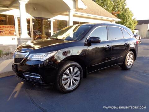 2015 Acura MDX for sale at DEALS UNLIMITED INC in Portage MI