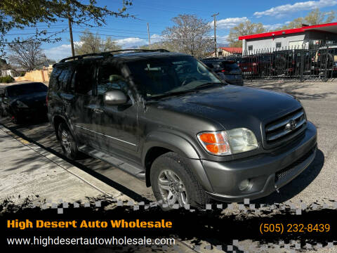 2004 Toyota Sequoia for sale at High Desert Auto Wholesale in Albuquerque NM