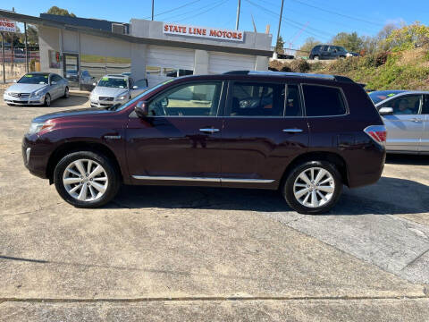 2013 Toyota Highlander Hybrid for sale at State Line Motors in Bristol VA