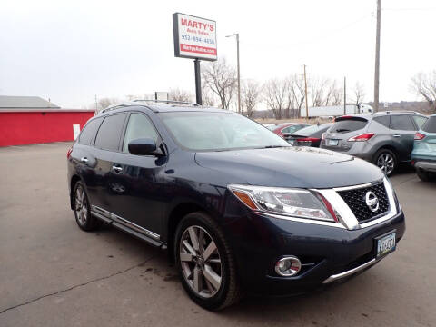 2015 Nissan Pathfinder for sale at Marty's Auto Sales in Savage MN