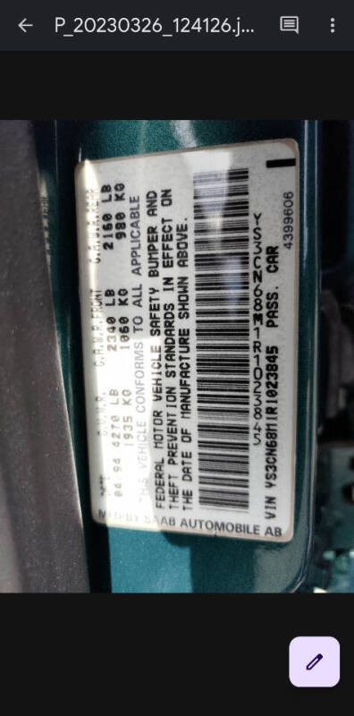 1994 Saab 9000
