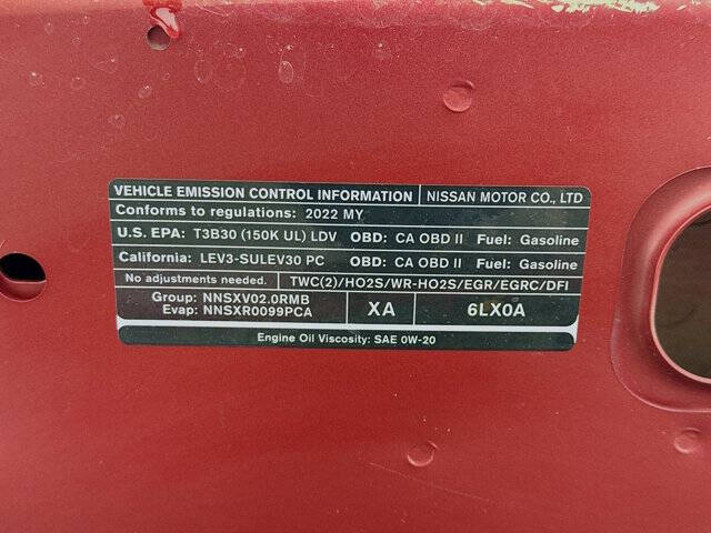 2022 Nissan Sentra SV