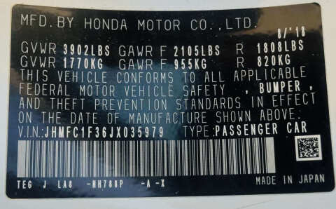 2018 Honda Civic EX-T