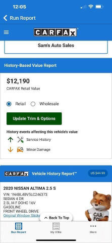 2020 Nissan Altima 2.5 S