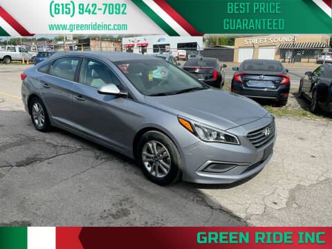 2016 Hyundai Sonata for sale at Green Ride Inc in Nashville TN