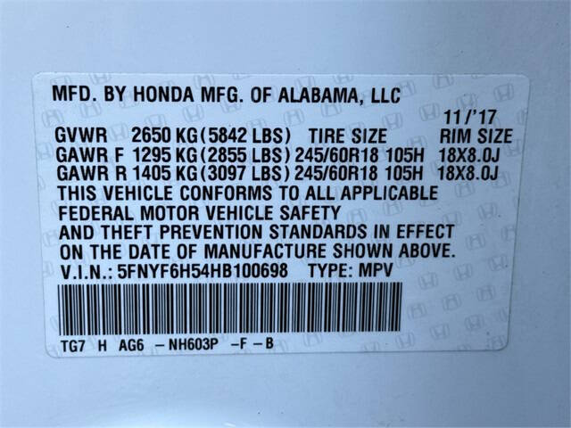 2017 Honda Pilot EX-L