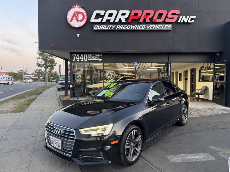 2018 Audi A4 for sale at AD CarPros, Inc. in Downey CA