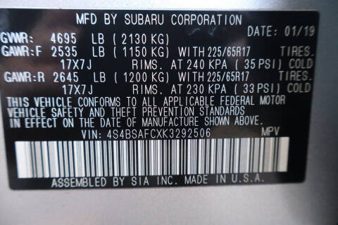 2019 Subaru Outback 2.5i Premium