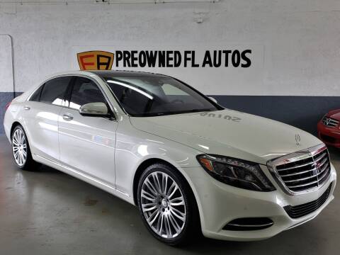 2016 Mercedes-Benz S-Class for sale at Preowned FL Autos in Pompano Beach FL