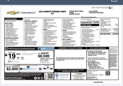 2023 Chevrolet Corvette Stingray