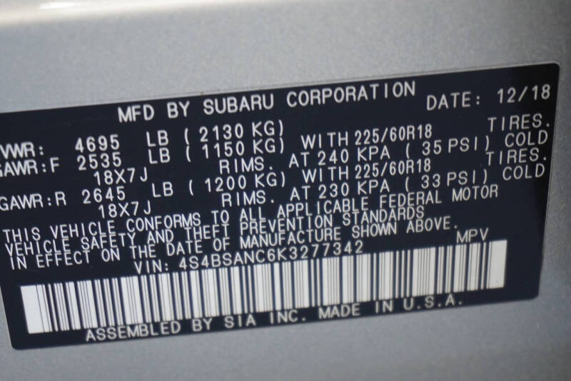 2019 Subaru Outback 2.5i Limited