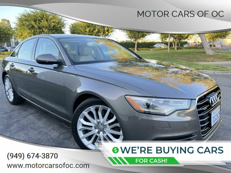 2014 Audi A6 for sale at Motor Cars of OC in Costa Mesa CA