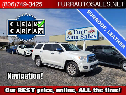 2013 Toyota Sequoia for sale at FURR AUTO SALES in Lubbock TX