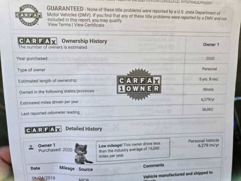 2020 Toyota Corolla LE