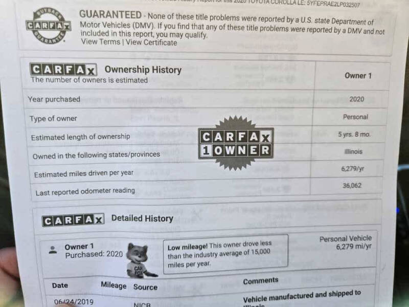 2020 Toyota Corolla LE