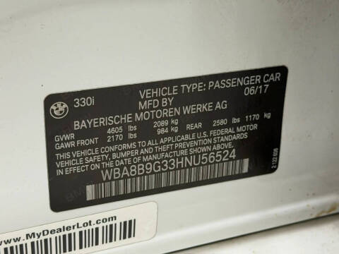 2017 BMW 3 Series 330i