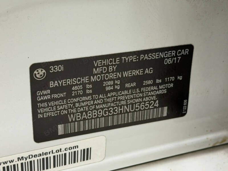 2017 BMW 3 Series 330i