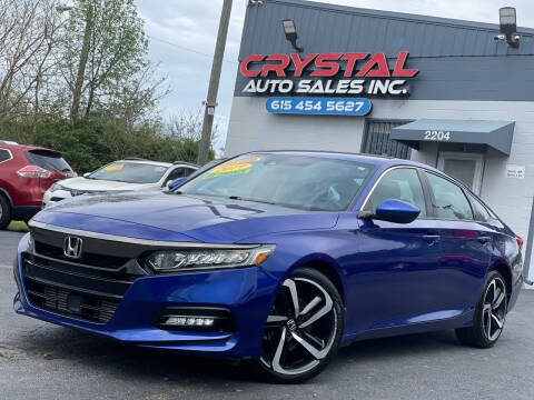 2019 Honda Accord for sale at Crystal Auto Sales Inc in Nashville TN