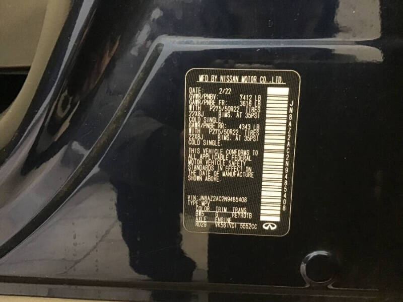 2022 Infiniti QX80 Premium Select