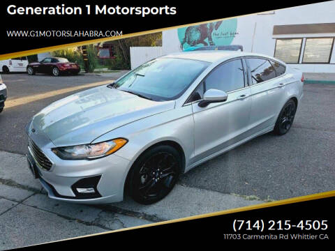 2019 Ford Fusion for sale at Generation 1 Motorsports in Whittier CA