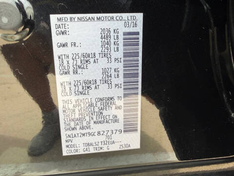 2016 Nissan Rogue S
