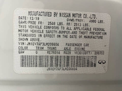 2020 Infiniti Q50 3.0T Luxe