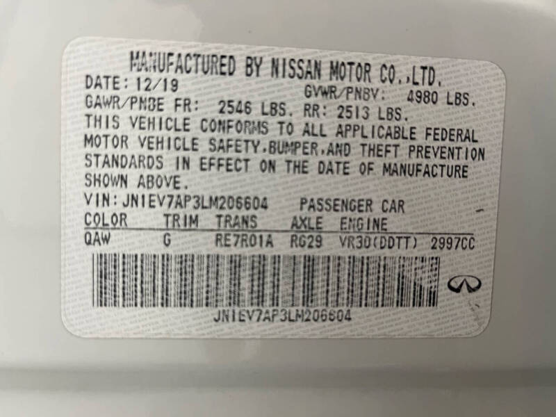 2020 Infiniti Q50 3.0T Luxe