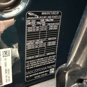 2025 Jaguar F-PACE SVR 575 EDITION