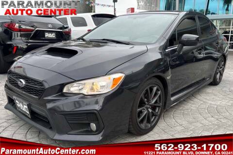 2018 Subaru WRX for sale at PARAMOUNT AUTO CENTER in Downey CA
