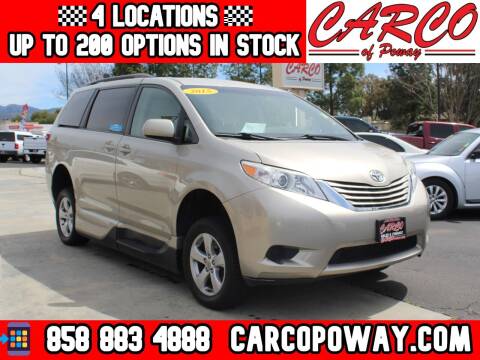 2015 Toyota Sienna for sale at CARCO SALES & FINANCE - CARCO OF POWAY in Poway CA