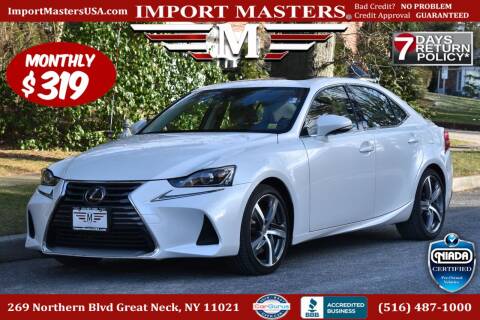 2018 Lexus IS 300 for sale at Import Masters in Great Neck NY