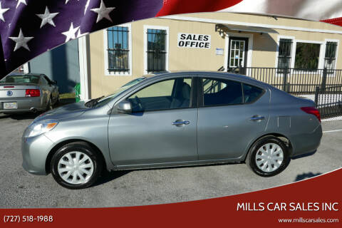 2012 Nissan Versa for sale at MILLS CAR SALES INC in Clearwater FL