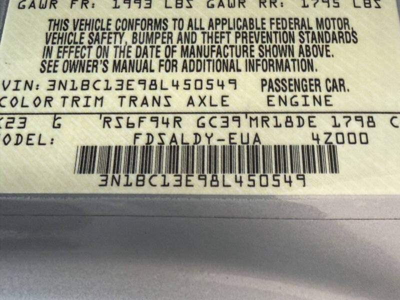 2008 Nissan Versa 1.8 S