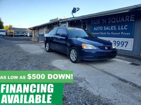2003 Honda Civic for sale at Fair 'N Square Auto Sales, LLC in Auburn WA