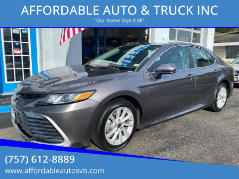 2021 Toyota Camry for sale at AFFORDABLE AUTO & TRUCK INC in Virginia Beach VA