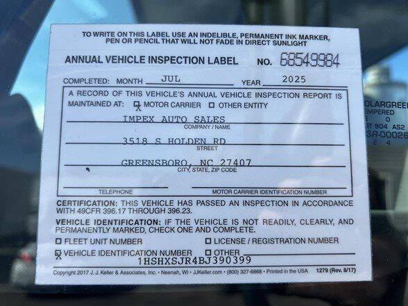 2011 International TranStar 8600