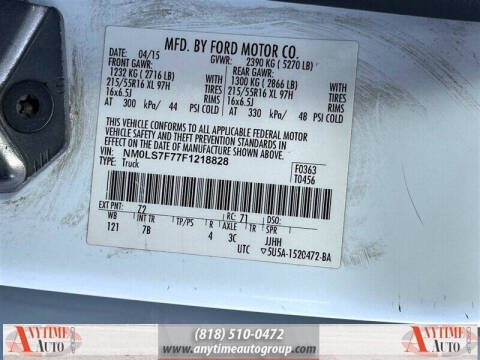 2015 Ford Transit Connect XLT