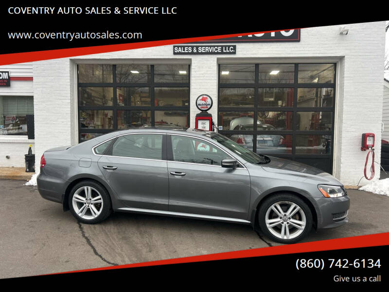 2015 Volkswagen Passat for sale at COVENTRY AUTO SALES & SERVICE LLC in Coventry CT