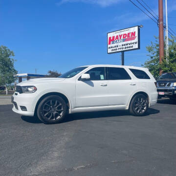 2018 Dodge Durango for sale at Hayden Cars in Coeur D Alene ID