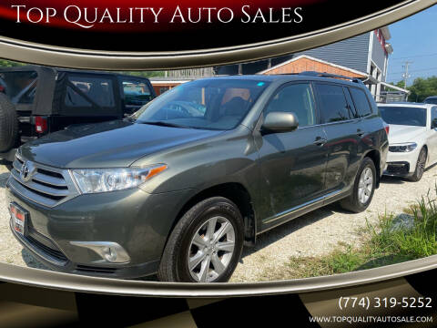 2013 Toyota Highlander for sale at Top Quality Auto Sales in Westport MA