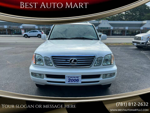 2006 Lexus LX 470 for sale at Best Auto Mart in Weymouth MA