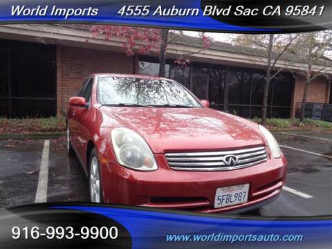 2004 Infiniti G35 for sale at World Imports in Sacramento CA