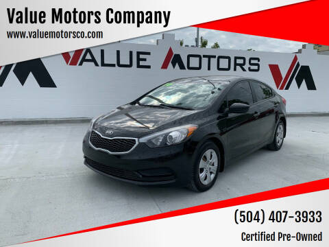 2016 Kia Forte for sale at Value Motors Company in Marrero LA
