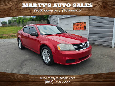 2014 Dodge Avenger for sale at Marty's Auto Sales in Lenoir City TN