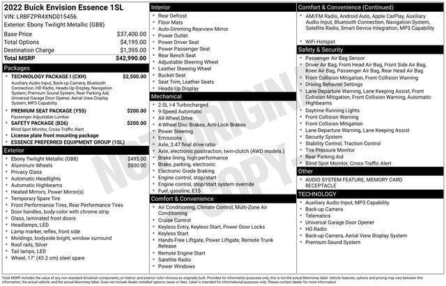 2022 Buick Envision Essence