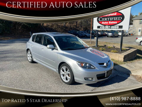 2008 Mazda MAZDA3 for sale at CERTIFIED AUTO SALES in Gambrills MD