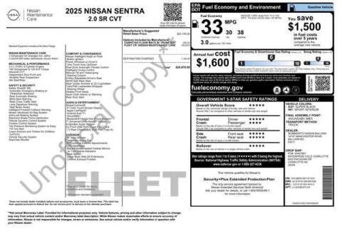 2025 Nissan Sentra SR