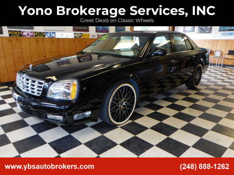 2002 Cadillac DeVille for sale at Yono Brokerage Services, INC in Farmington MI