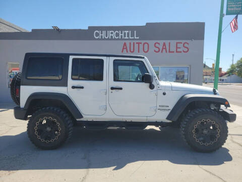 2015 Jeep Wrangler Unlimited for sale at CHURCHILL AUTO SALES in Fallon NV